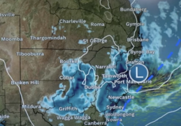 Rain to finally end as low moves south